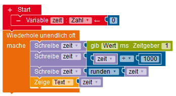 Calliope mini-Zeitgeber
