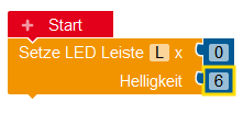 Calliope mini-LED-Zeile