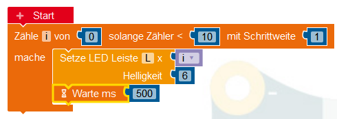 Calliope mini-LED-Zeile