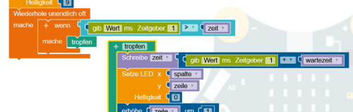 Calliope mini-Tropfen