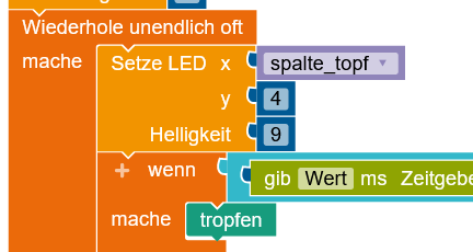 Calliope mini-Tropfen