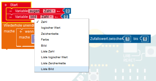 Calliope mini-Würfel