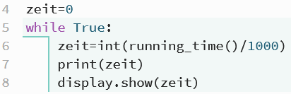 Calliope mini-Zeitgeber